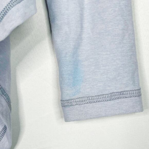 Ivivva by Lululemon Girls 8 Blue Open Front Charm Cardigan Convertible Wrap Top - Picture 7 of 10